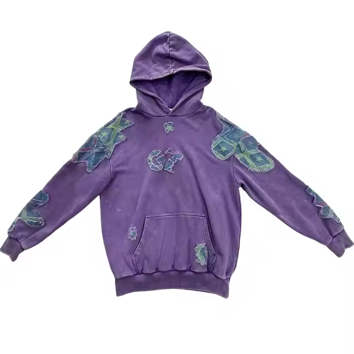 OEM ODM Custom kids sweatshirts boys girls autumn winter casual oversize jumper patchwork hooded children