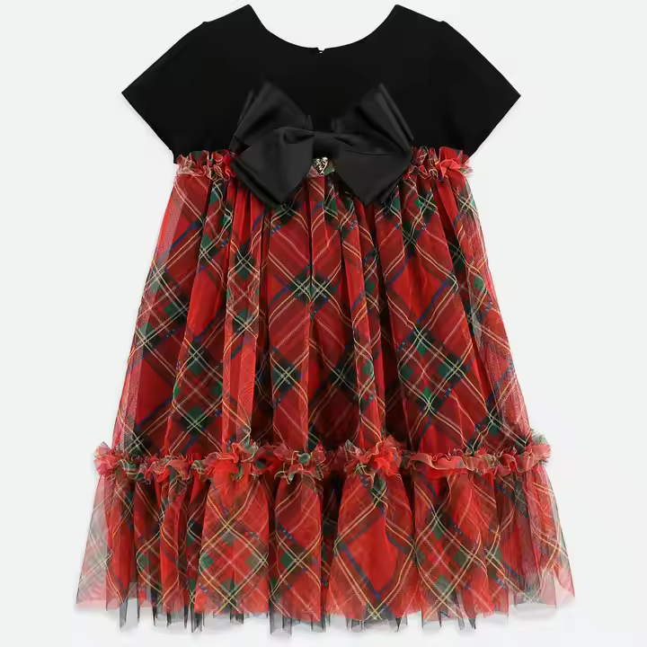 2025 Custom-Made summer Tulle Dress for 7-9 Year Old Girls Baby Dresses for Children's Parties