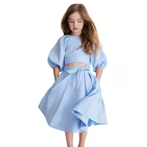 2025 kids girls fashion cotton layered dress boutique unique design girls summer dresses kids