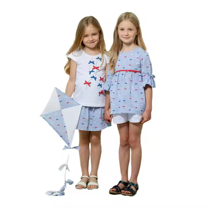 Guangzhou Vendor Customized Wholesale children clothing set series manufacturer kids clothing girls dresses