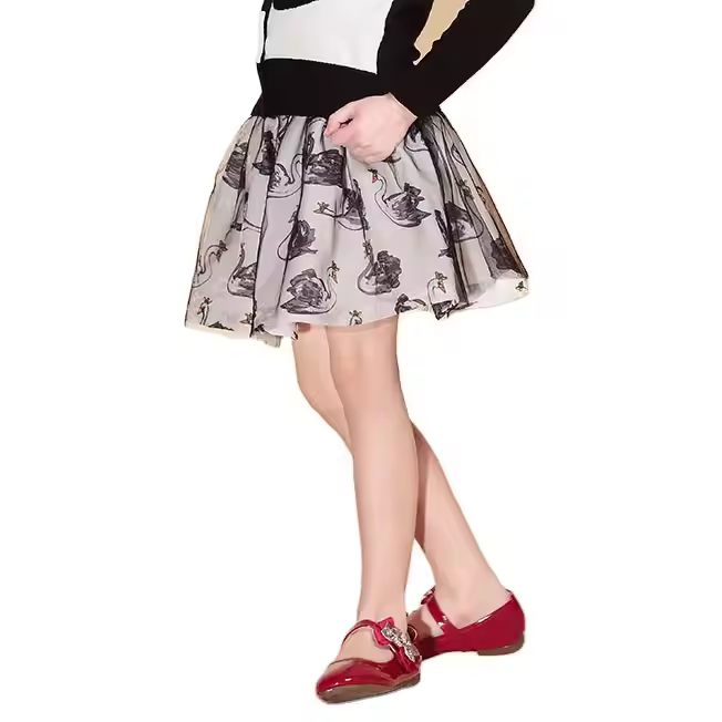 Girls' Kids Cotton Tutu Skirts Casual Print Style above Knee for Children