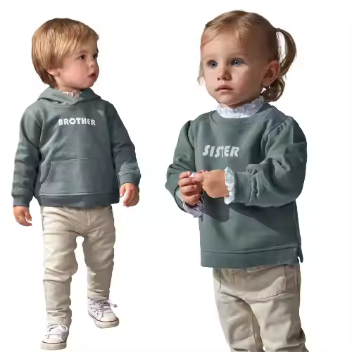 Custom printing embroidery embossing logo children's sweatshirts hoodies children cotton toddler girls boys hoodies&sweatshirts