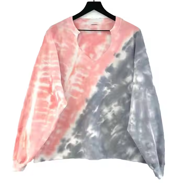2025 newest fashion design tie dye hoodie 100% cotton winter long sleeve neutral customized hoodies