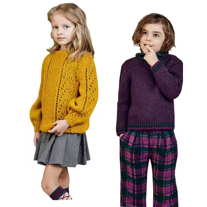 Wholesale Vintage Fabric Clothes Set for Kids Manufactured Clothes for Boys and Girls Age Group 6-12 Years