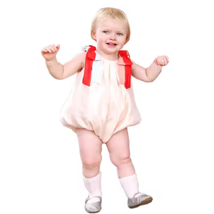 OEM Infants Clothes Fashion Boutique Clothes Branded Baby Romper With Bows