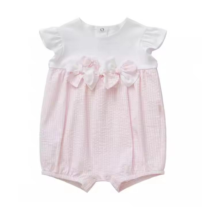 Fashionable Pretty pink Bow Baby Clothes Romper Baby Romper