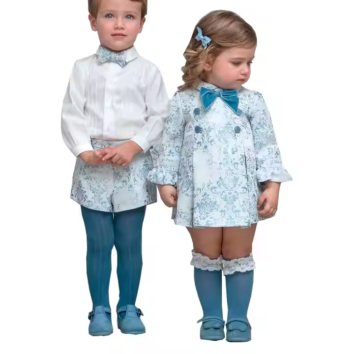 Girls Casual Long Sleeve Cotton Dress Parties Comfortable Style Newborns Toddlers Solid Pattern Pants Set-Minimum Order 2 Pieces