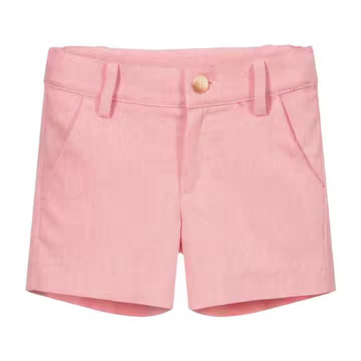 Guangzhou Customized Casual Basic Style Baby Pants Baby Pants Shorts Oxford Boy Short Pants With Adjustable Elastic at Waist