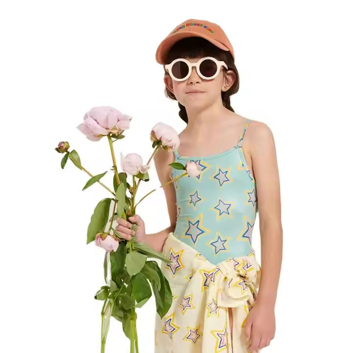 Girl's One-Piece Kids Swimsuit for Children Aged 7 to 14 Fun Print Style for Active Adventures in the Water!