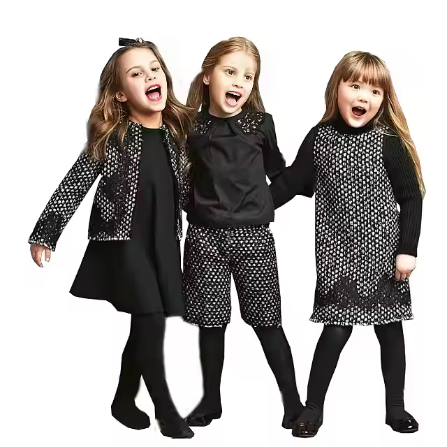 New Design European Style Girls' Wear Children Girls Match Dresses