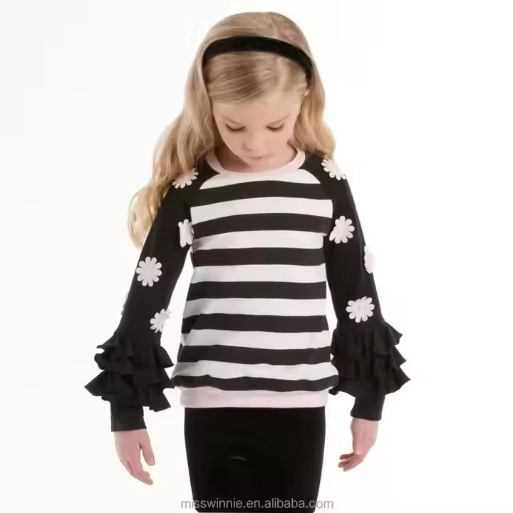 Children's Casual Long Sleeve T-Shirt for Girls Kids' Long Tshirt