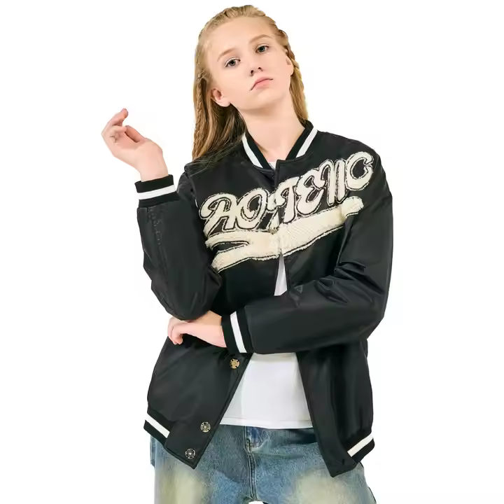 Girls Winter Jacket Waterproof and Warm Woolen Short Clothing for Ages 11-12 Years Old Zipper Closure