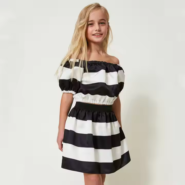girls flower white dress