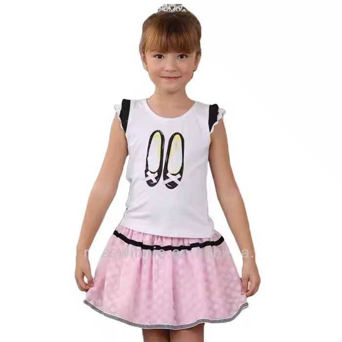 girls flower white dress