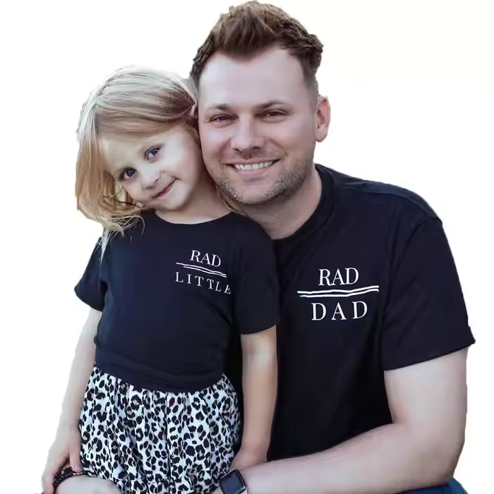 Family Clothing Set,family Clothes Dad and Kids Clothes Family T-shirt Fashion Print Casual Cotton Parent-child Clothes Suit