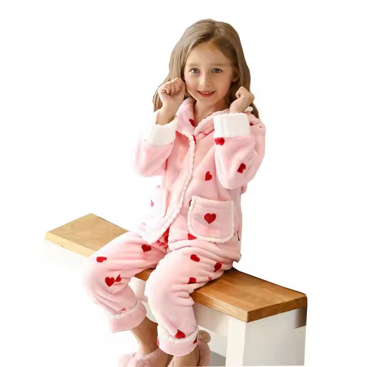 Baby Girl Pajamas Print Set for Winter Style Custom Design