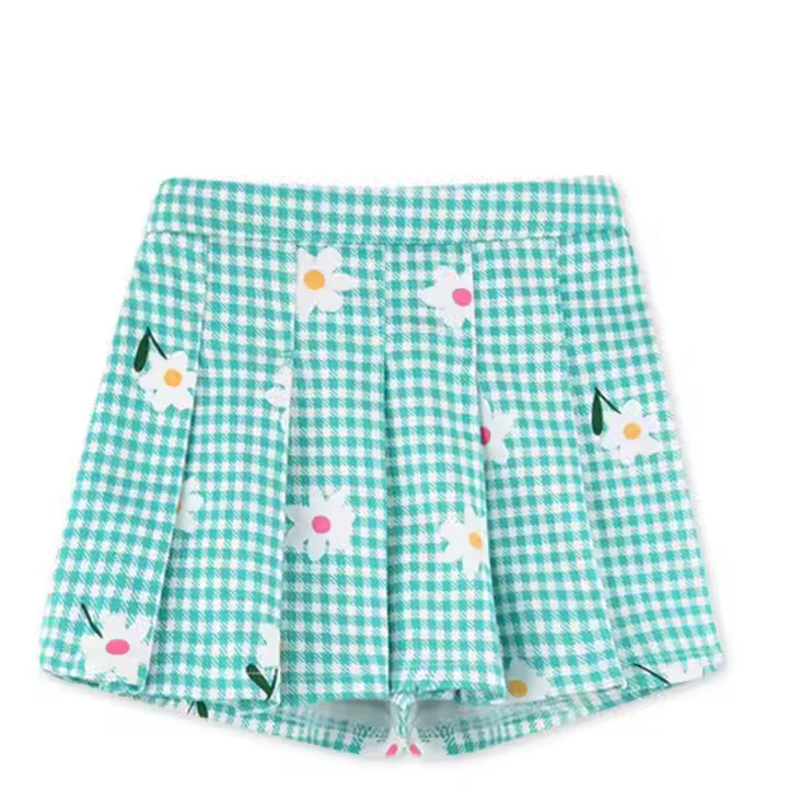 Cute Mini Denim Skirt for Girls Age 8-14 Breathable Short Knee-Length Design Beautiful Plain Dyed Technique