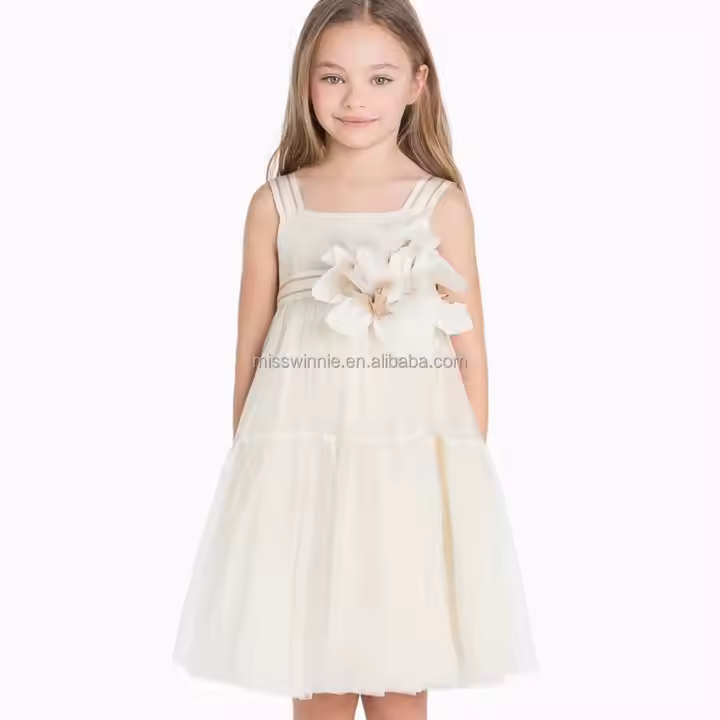 OEM Latest Fashion Kids Dress Flower Girls Elegant Party Dress