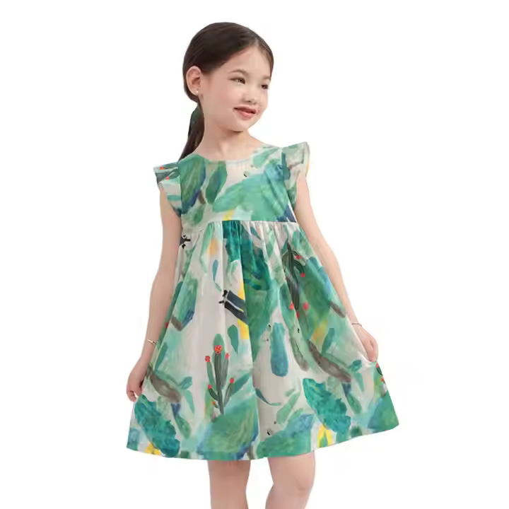 Girls' Fashionable Long Sleeve Dress for Children Aged 7 to 12 Winter Vintage Style With Bow Decoration Solid Pattern