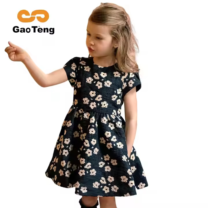 Wholesale Summer Boutique Children Clothes Cotton Little Elegant Baby Dress Girls Kids Custom Fashion Girls Elegant Dresses