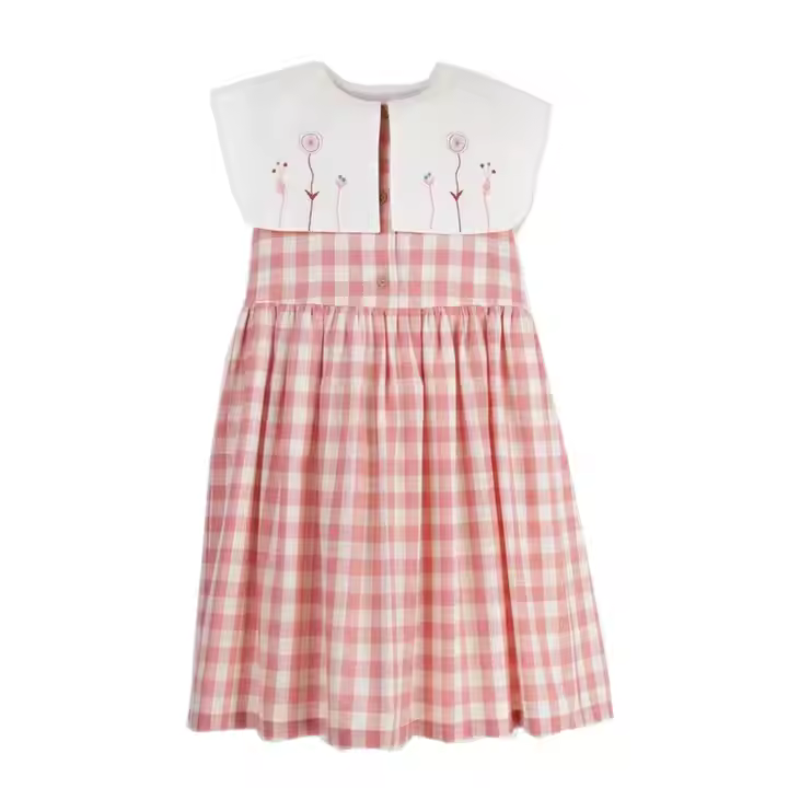 girls flower white dress