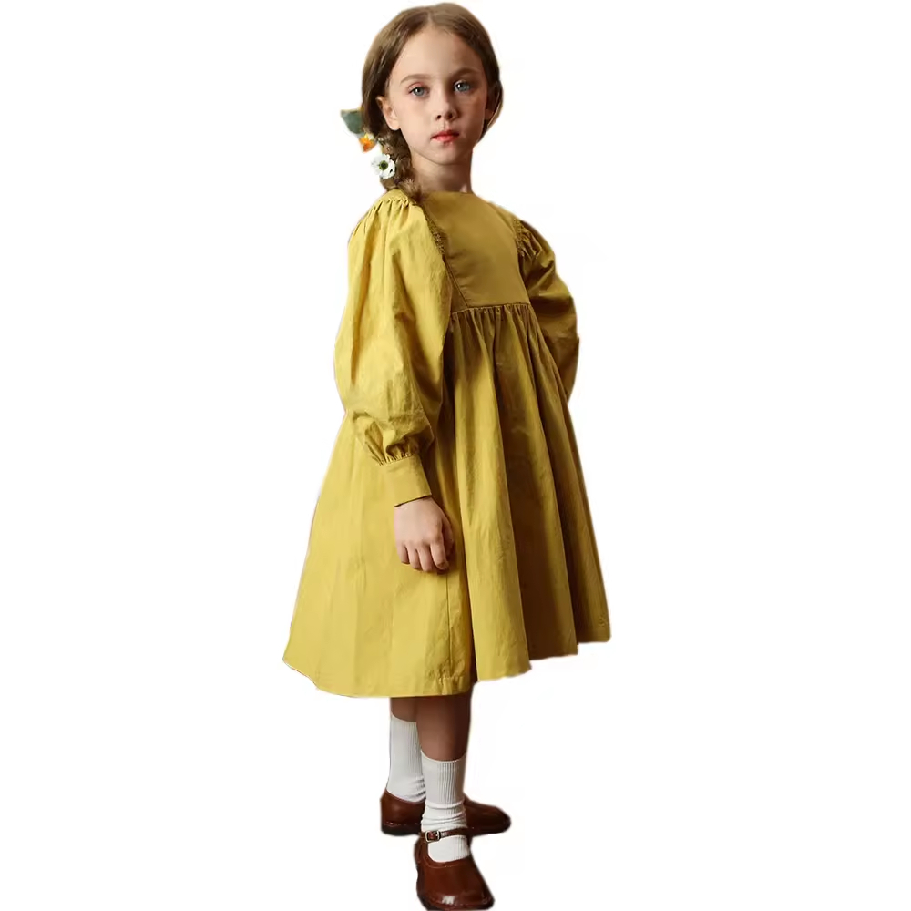 girls flower white dress