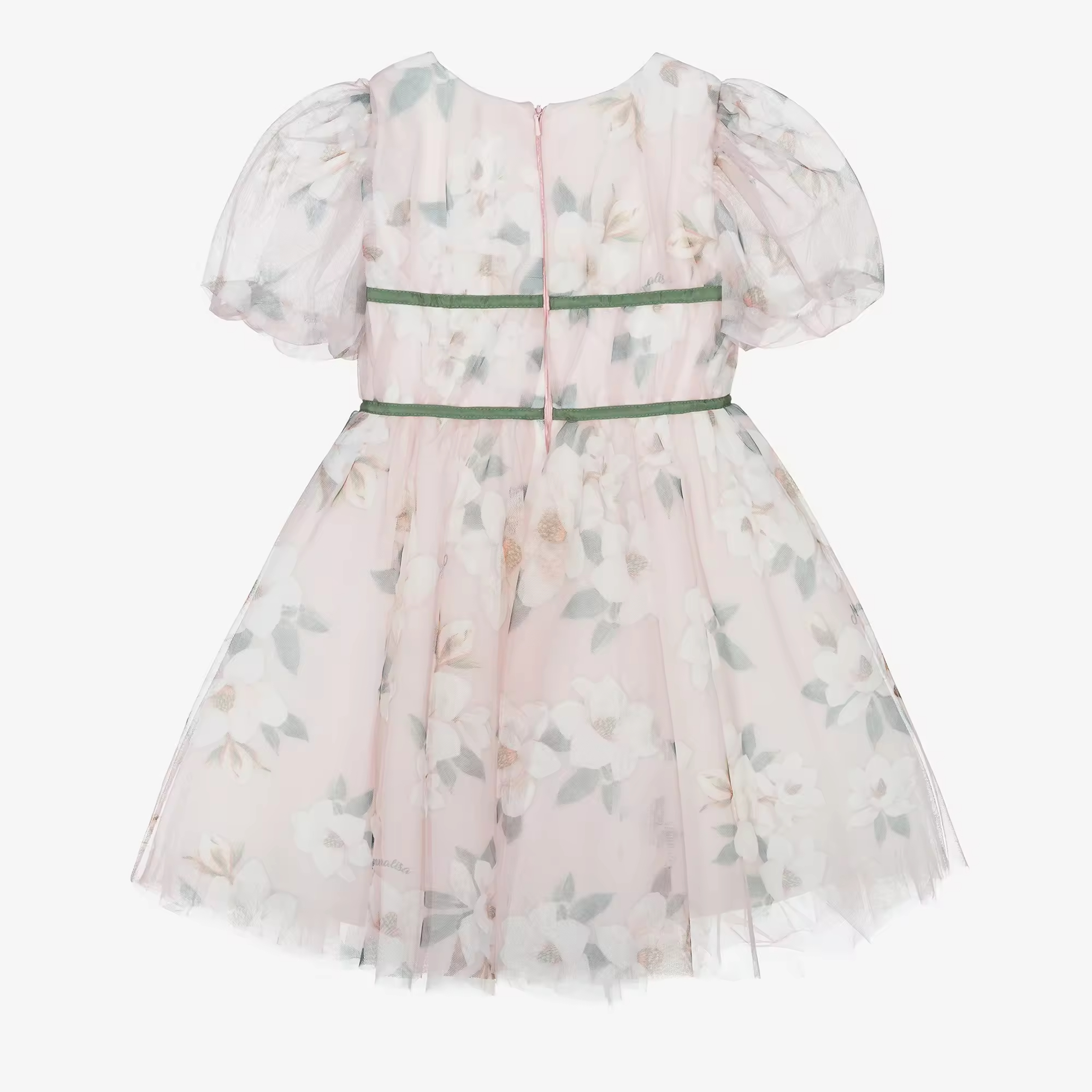 girls flower white dress