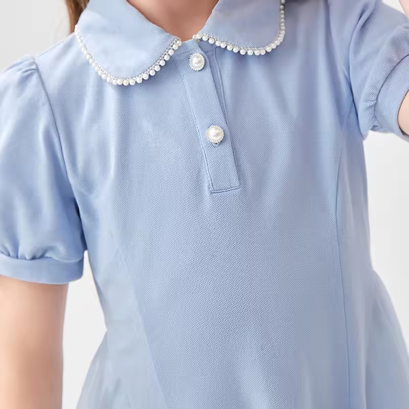 girls flower white dress