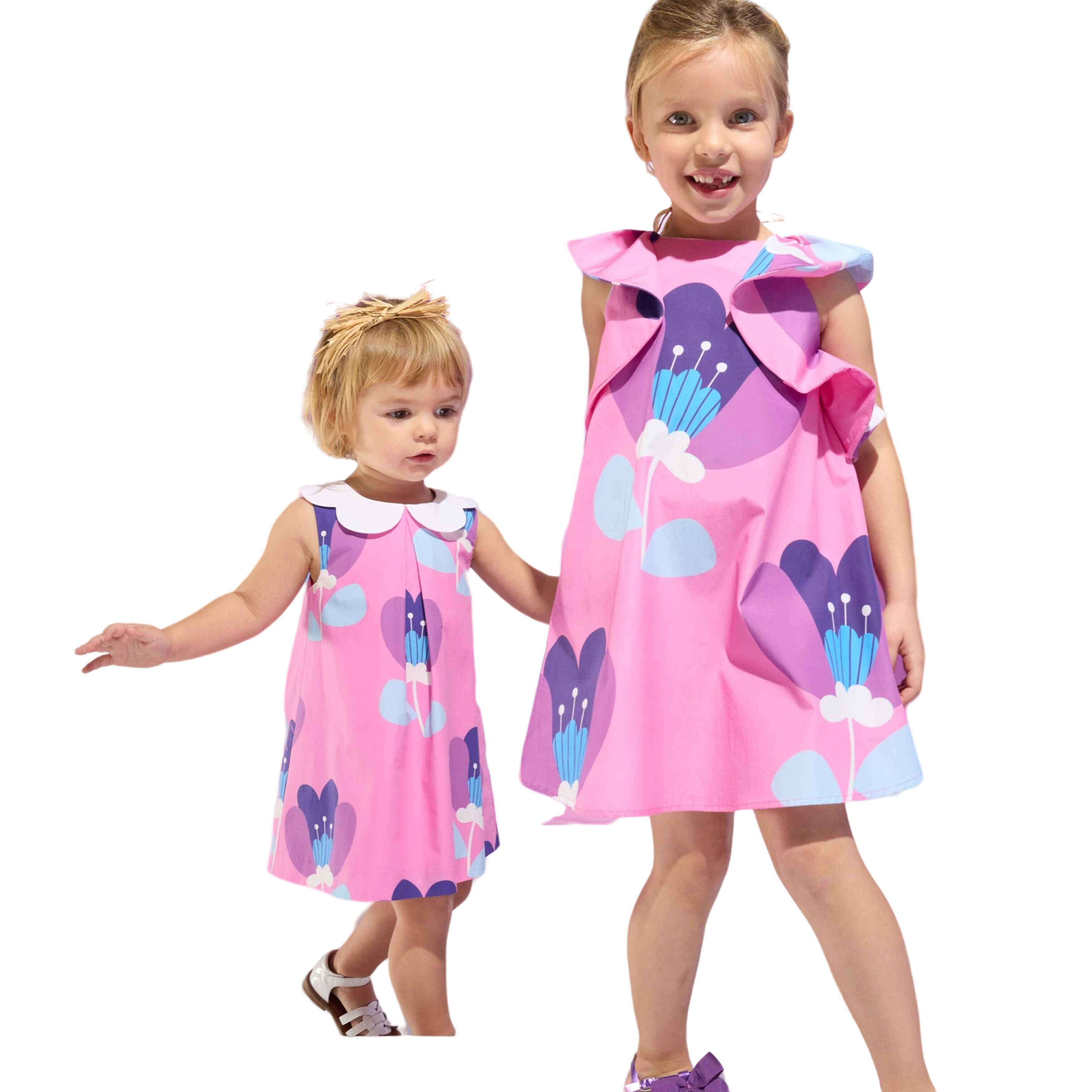 girls flower white dress