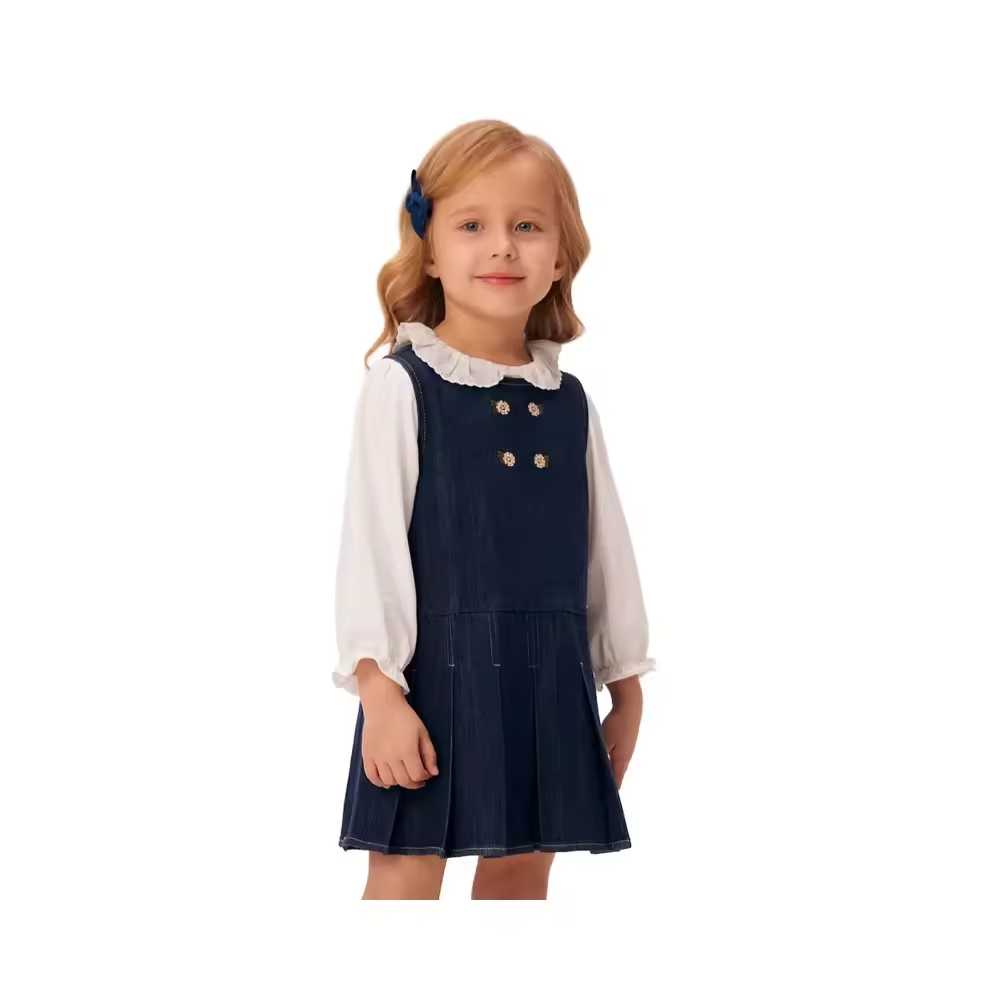 girls flower white dress
