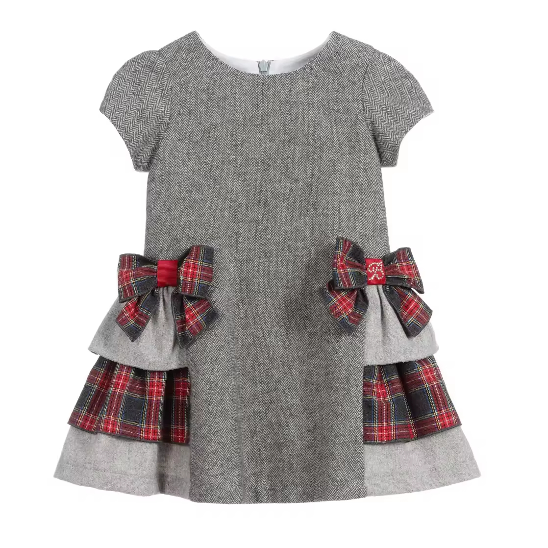 2025 Autumn & Winter New Fashion Children's Cotton Dress with Bow Decoration ODM Supply Custom Children's Dress Factory